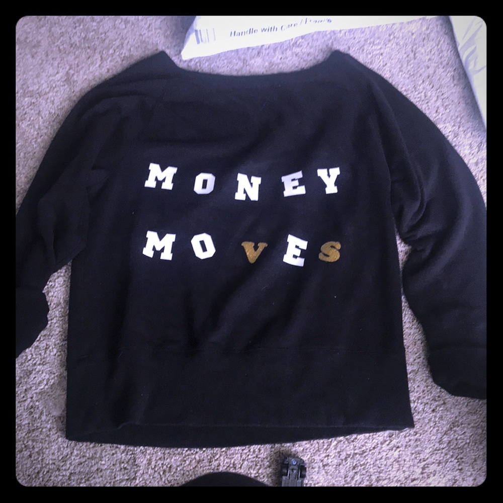 Hand crafted money moves cardi B sweater